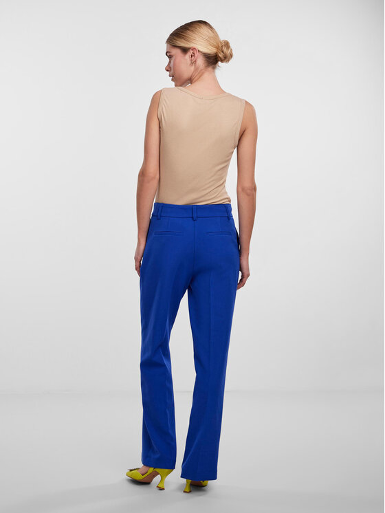 YAS YAS Hlače iz tkanine Likka 26030744 Modra Regular Fit