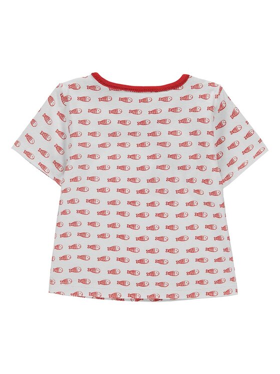 Kanz Kanz T-Shirt 1912861-2550 Czerwony Basic Fit