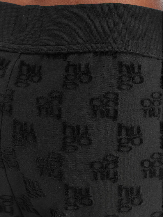 HUGO HUGO Spodnji del trenirke Monogram 50556809 Črna Regular Fit