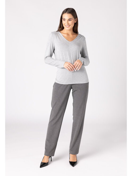 QUIOSQUE QUIOSQUE Halenka QUIOSQUE 1VL001200 Šedá Regular Fit
