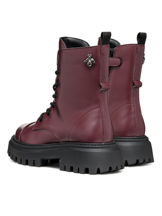 Geox Geox Zimske čizme J Maquinnens Girl J46M6B 000CN C7357 S Tamnocrvena