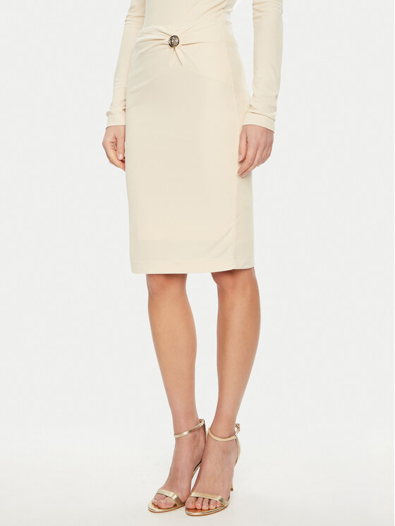 Guess Guess Fustă midi W5RD53 KAQL2 Bej Regular Fit