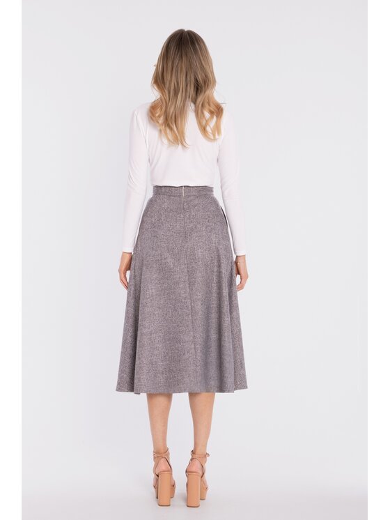 Stylove Stylove Gonna midi S430 Grigio A-Line Fit