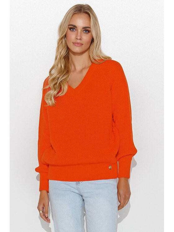 Sweter Makadamia, Rozmiar OS, Pomarańczowy, S140