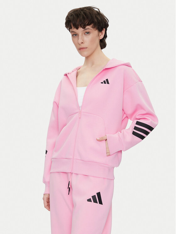 adidas adidas Majica dugih rukava Future Icons 3-Stripes JE0175 Ružičasta Regular Fit