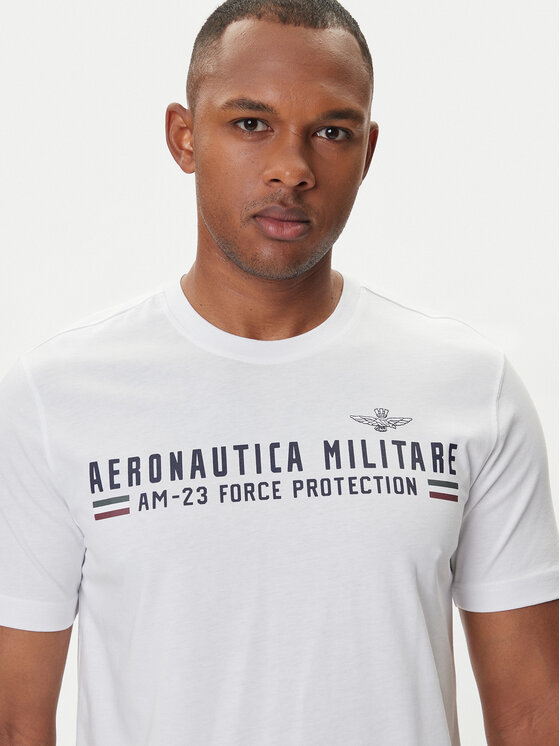 Aeronautica Militare Aeronautica Militare T-shirt 252TS1942UJ00538 Bijela Regular Fit
