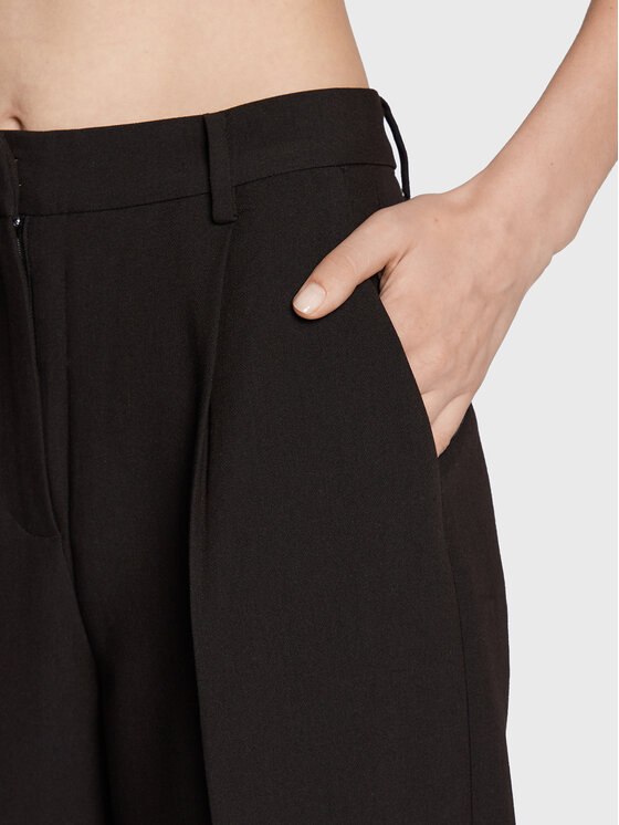 Bruuns Bazaar Bruuns Bazaar Szövet nadrág Cindy Sus Dagny BBW2393 Fekete Loose Fit