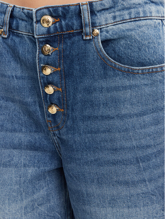 Just Cavalli Just Cavalli Τζιν 78PAB5B5 Μπλε Wide Leg