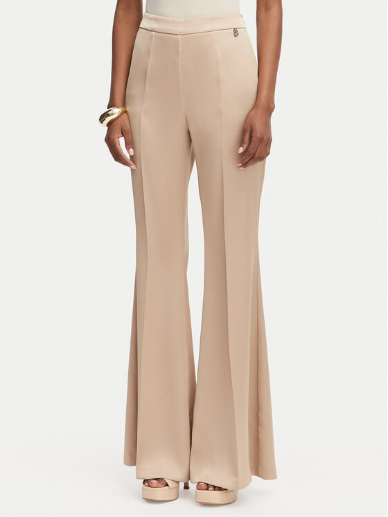 Babylon Pantaloni din material S00555 Bej Regular Fit