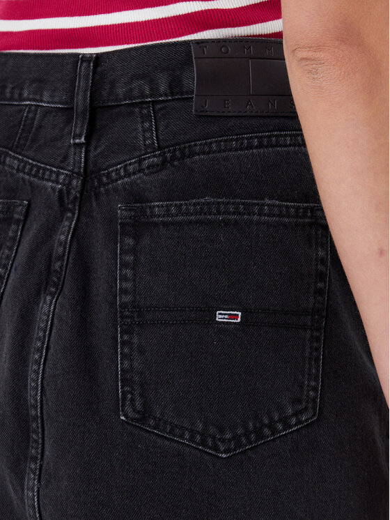 Tommy Jeans Tommy Jeans Džinsinis sijonas DW0DW21275 Juoda Mom Fit