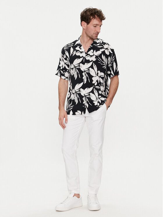 Jack & Jones Jack & Jones Koszula Jeff 12248408 Czarny Relaxed Fit