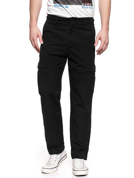 Lee Lee Pantaloni di tessuto FATIGUE PANT Nero Loose Fit