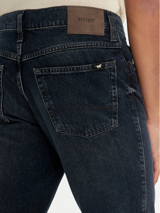 Mustang Mustang Jeansy Tramper 1015513 Granatowy Straight Fit