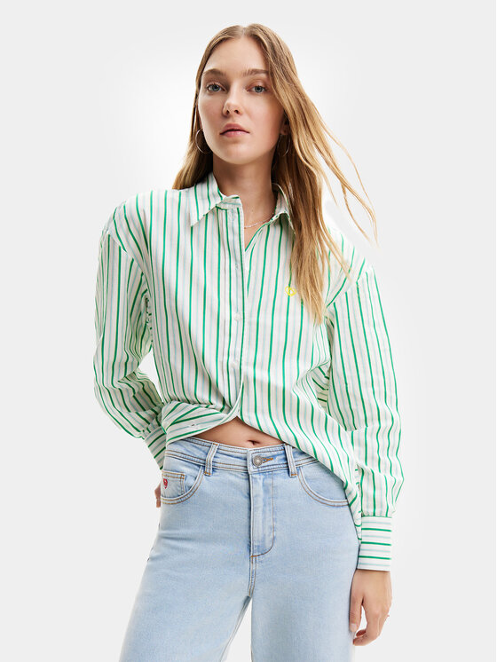 Desigual Desigual Traperice Denver 24SWDD12 Svijetloplava Cropped Fit