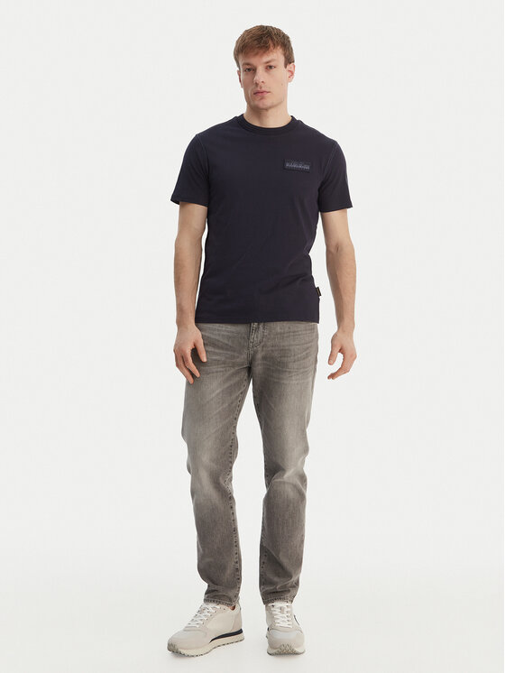 Napapijri Napapijri T-Shirt S-Amundsen NP0A4IN8 Granatowy Regular Fit