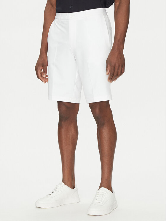 BOSS BOSS Шорти з тканини S_Commuter_10.5 inch 50540337 Білий Slim Fit
