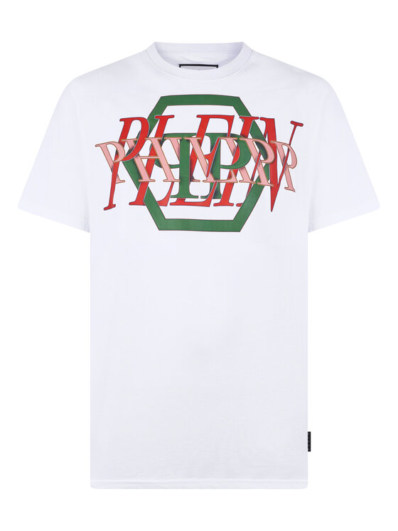 PHILIPP PLEIN PHILIPP PLEIN T-Shirt 29887 Biały Regular Fit