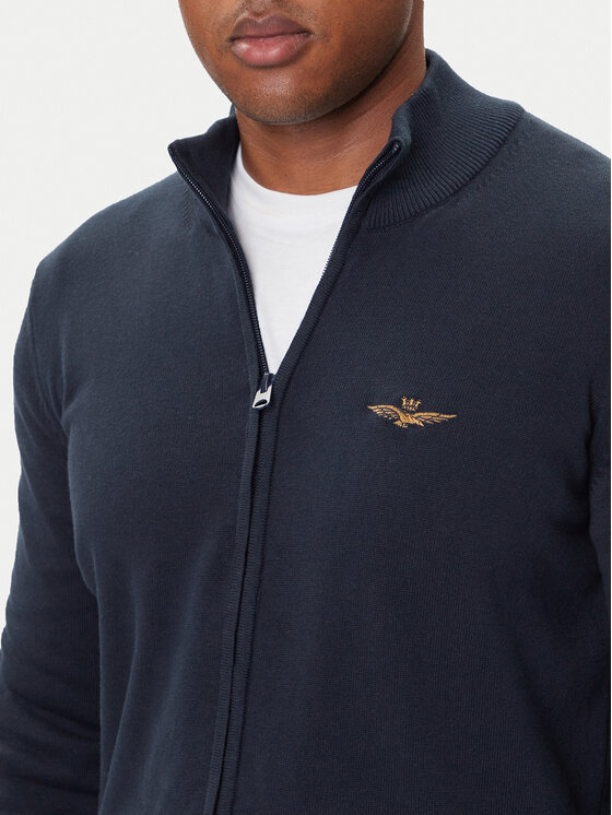 Aeronautica Militare Aeronautica Militare Kardigan 252MA1580UL00506 Tamnoplava Regular Fit