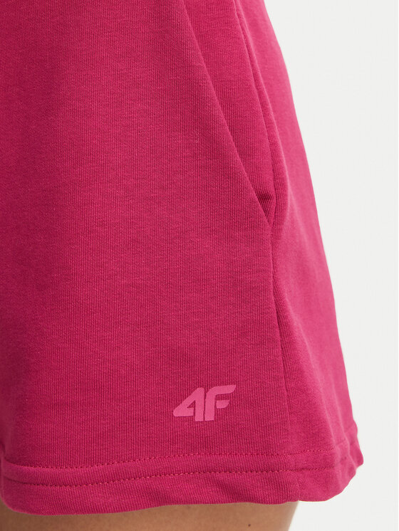 4F 4F Pantaloni scurți sport 4FSS23TSHOF175 Roz Regular Fit