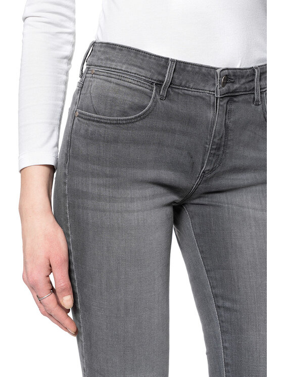 Wrangler Wrangler Jeansy SKINNY Szary Skinny Fit