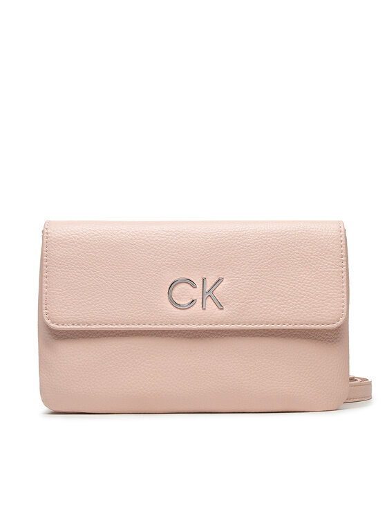 Geantă Calvin Klein Re-Lock Dbl Crossbody Bag Pbl K60K609140 Roz
