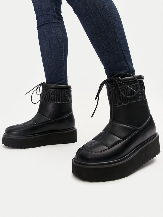 LOVE MOSCHINO Botine JA24266I0LIE0000 Negru