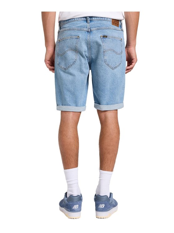 Lee Lee Szorty jeansowe 112363931 Niebieski Regular Fit