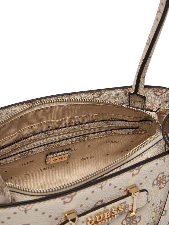 Guess Guess Geantă Carrie Logo HWGP98 98080 Écru