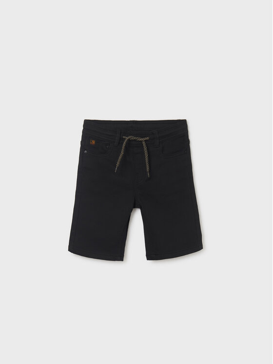Mayoral Mayoral Pantaloncini di tessuto 6253 Nero