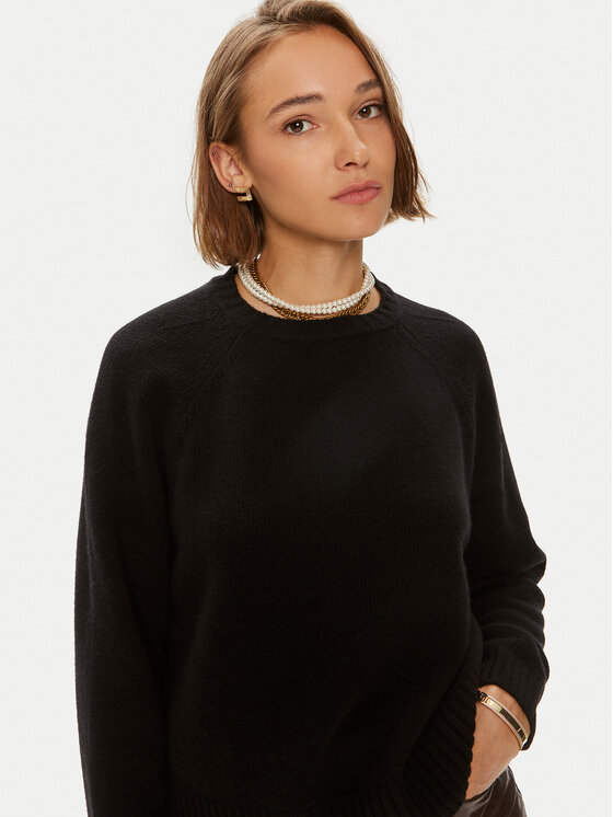 Weekend Max Mara Weekend Max Mara Džemper Gabbia 24253661 Crna Relaxed Fit
