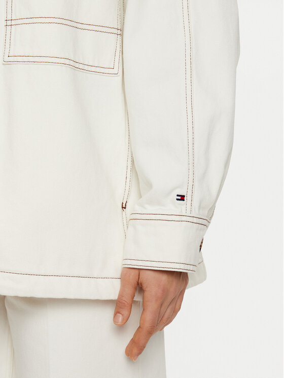 Tommy Hilfiger Tommy Hilfiger traper košulja WW0WW43728 Bijela Relaxed Fit