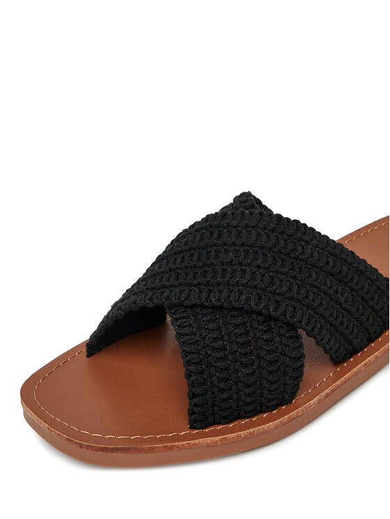 DeeZee DeeZee Klapki E4736-1 Czarny