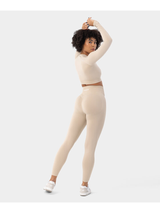 Carpatree Carpatree Legginsy Blaze leggings Beżowy Fitted Fit