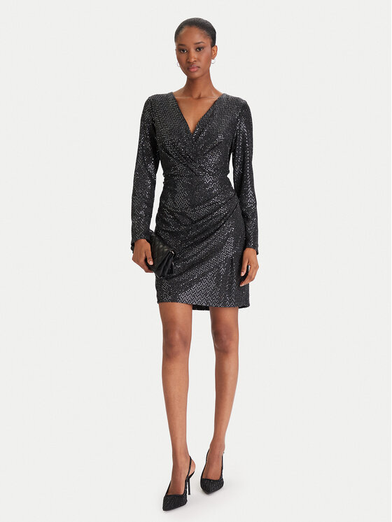 DKNY DKNY Kokteilikleit DD5IZ632 Must Slim Fit