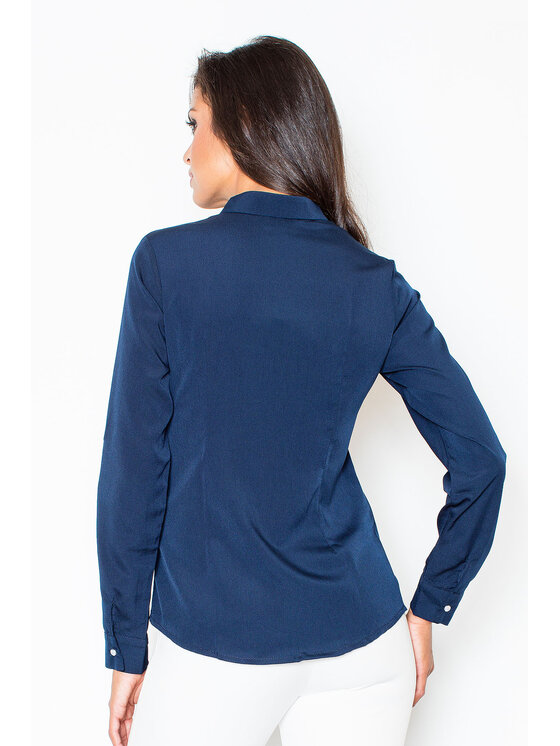 FIGL FIGLFIGL Camicia M384 Blu scuro Regular Fit