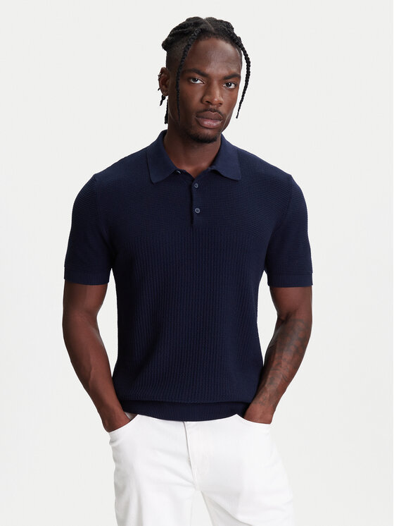 United Colors Of Benetton United Colors Of Benetton Polo 1198U301H Granatowy Regular Fit