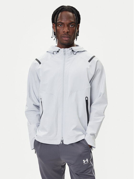 Under Armour Under Armour Prehodna jakna Ua Unstoppable Jacket 1370494-014 Siva Loose Fit