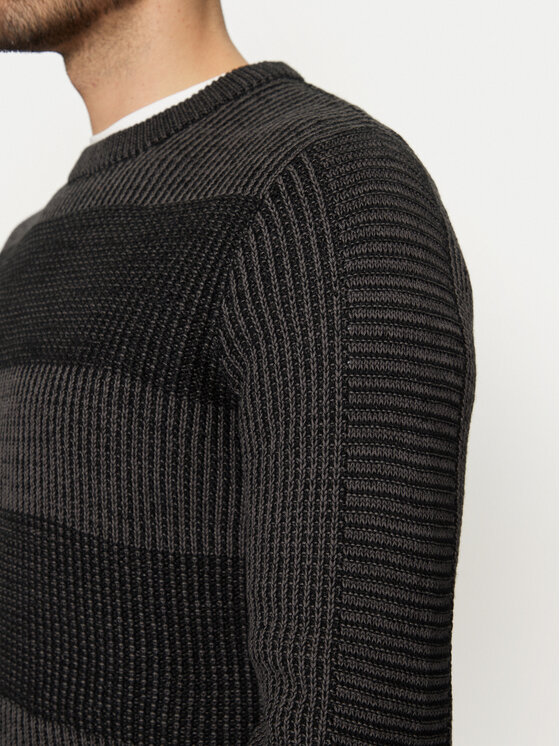Jack & Jones Jack & Jones Sweter Hugo 12258607 Czarny Regular Fit