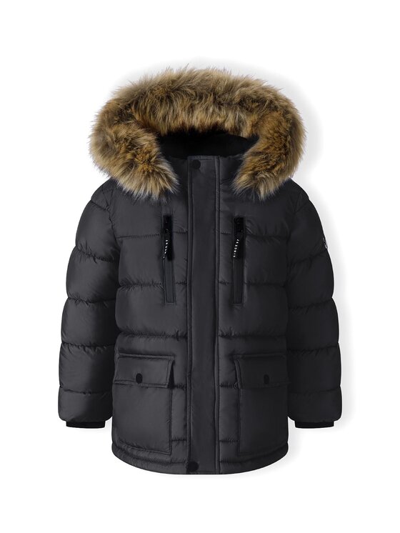minoti minoti Kurtka zimowa 33COAT509 Czarny Regular Fit