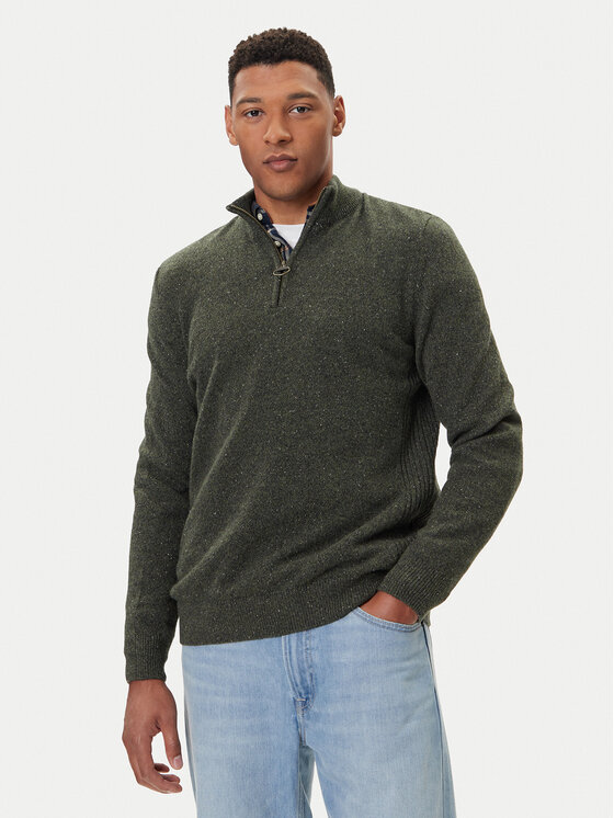 Barbour Barbour Pulover Tisbury MKN1187GN79 Verde Regular Fit