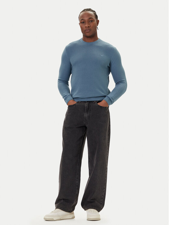 Mustang Mustang Pullover Elliot 1016844 Blau Regular Fit