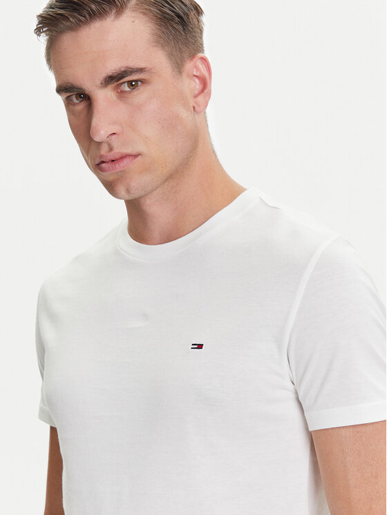 Tommy Jeans Tommy Jeans 2er-Set T-Shirts DM0DM20687 Écru Slim Fit