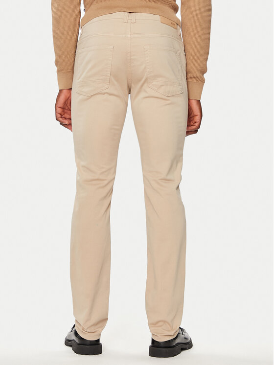 BOSS Boss Medžiaginės kelnės Daelaware3-1-20+ 50440492 Smėlio Slim Fit