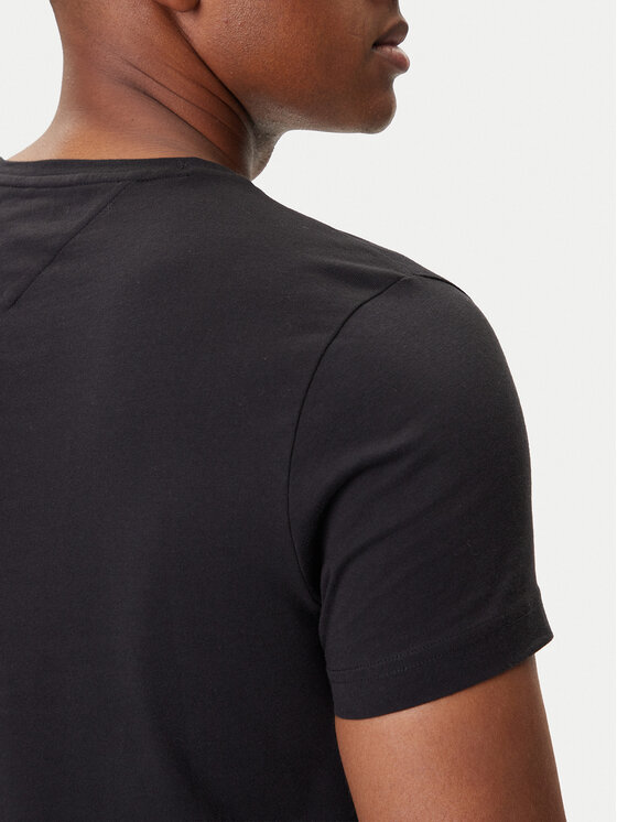 Tommy Hilfiger Tommy Hilfiger Tričko Core Logo Tee MW0MW11465 Čierna Slim Fit