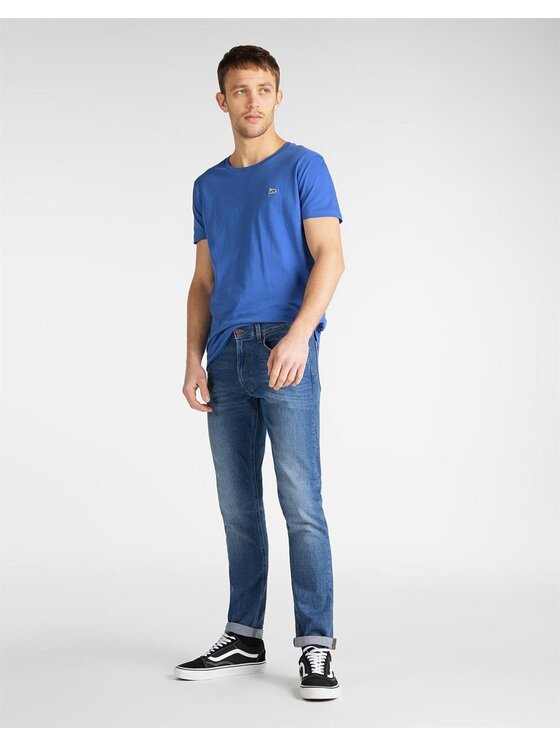 Lee Lee Jeansy LUKE Niebieski Slim Fit