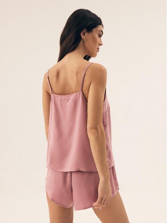 Esotiq Esotiq Piżama 42654 Różowy Regular Fit