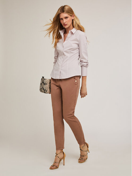 Motivi Motivi Pantaloni di tessuto P738Q003910N013 Marrone Regular Fit