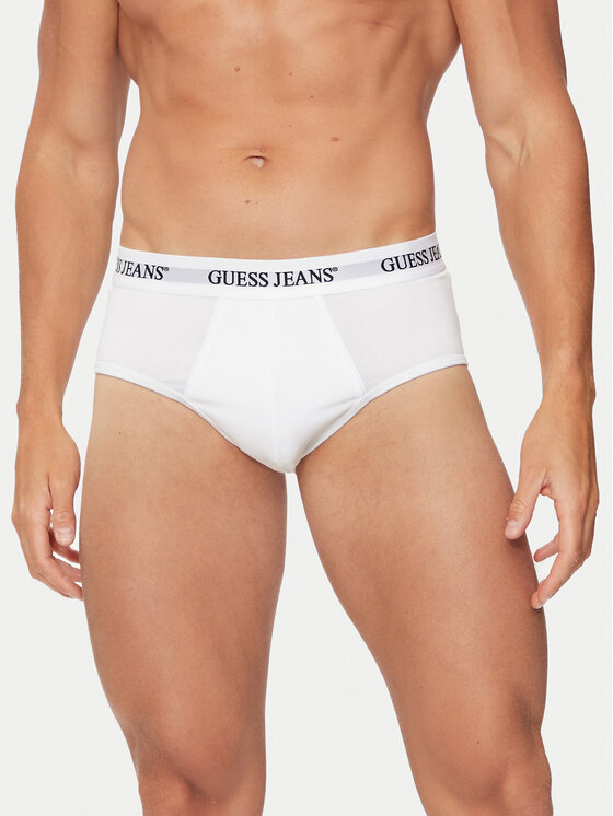 Guess Jeans Guess Jeans Set od 3 para muških slip gaća M4BZ43 K6YW1 Bijela