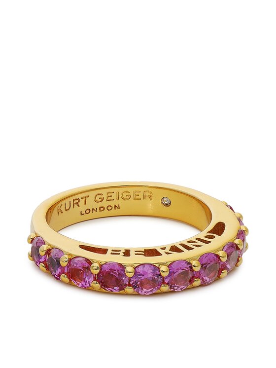 Kurt Geiger Pierścionek Be Kind Band Ring 8833224429 Złoty