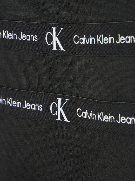 Calvin Klein Jeans Calvin Klein Jeans Vestito da giorno Logo Tape Punto IG0IG01413 Nero Slim Fit